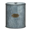 Park Hill Collection Galvanized Coin Bank with Removable Lid 4"