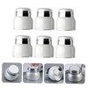 Gatuida 6Pcs Acrylic Pump Jars Cosmetic Dispenser Storage Containers for