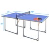 Donext 6ft Mid-Size Table Tennis Table Foldable & Portable Ping