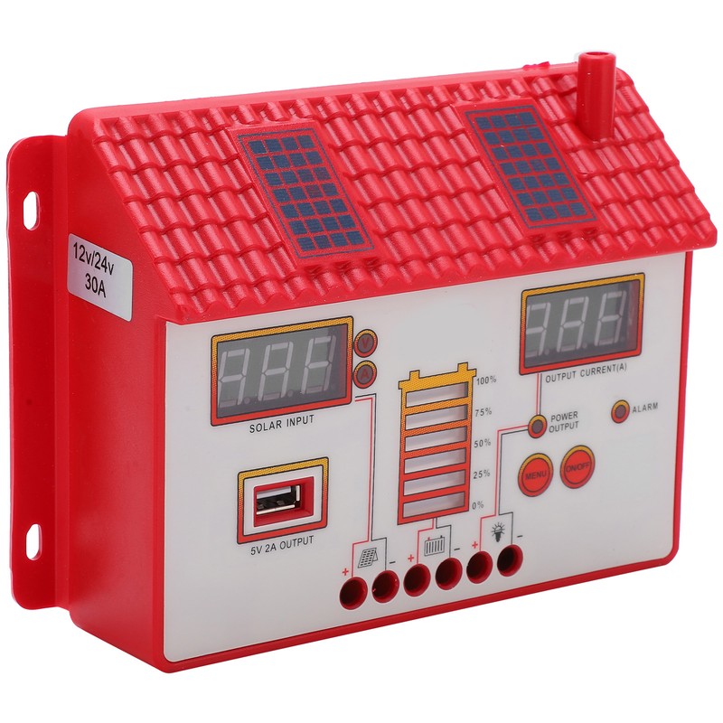 12V/24V House Shaped Solar Charge Controller MPPT Automatic Solar Panel
