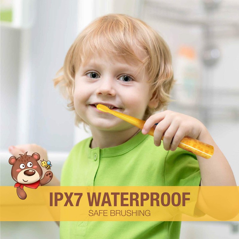Vekkia Bear Kids Electric Toothbrush Replacement Heads - 7X More