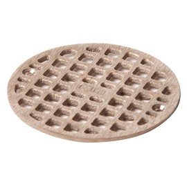 Floor Drain Grate, Round, 4-11/16 In Dia