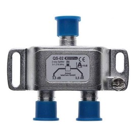QS 02 F-2-Way Splitter 5-1.218 MHz 2 x 3.5 dB XiLine Plus