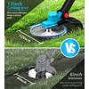 Brushless 12-Inch Electric Weed Eater,Cordless Weed Wacker with Versatile 3