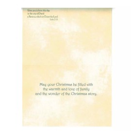 BESTPYSANKY It's Christmas! Santa, Bible, and Child Greeting Card