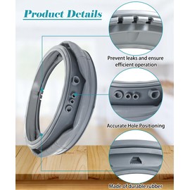 Maigoo MDS65736915 Washer Door Boot Gasket Compatible with LG Washer Door Seal WM3500CW WM3700HVA WM3700HWA WM3600HVA WM3400CW WM3700HRA