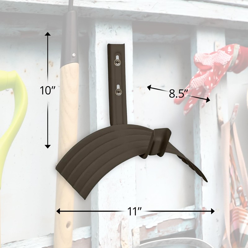 Suncast Metal Wall Mount Hose Hanger Durable and Space Saving
