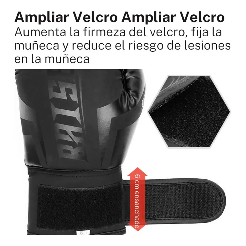 Guantes Boxeo Niños 6 Oz Velcro Entrenamiento Protección