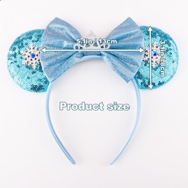 DRESHOW Mouse Ears Bow Headbands Glitter Party Decoration Cosplay Costume for Girls & Women
