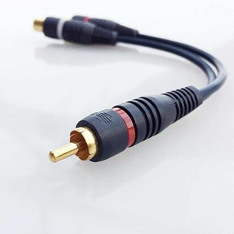 RCA Male to 2RCA Female Video Audio Y Type RCA