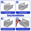 25 Pack Gutter Hangers, 5 Inch Gutter Guard with Speed