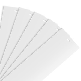 5 Pack 82.5" x 3.5" PVC Vertical Blind Replacement Slats, Blind Replacement Slats for Sliding Glass Doors, Window, Curved Smooth