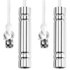 JUGCUT 2Pcs Light Pull Cord Handle for Bathroom, Cylindrical Pull
