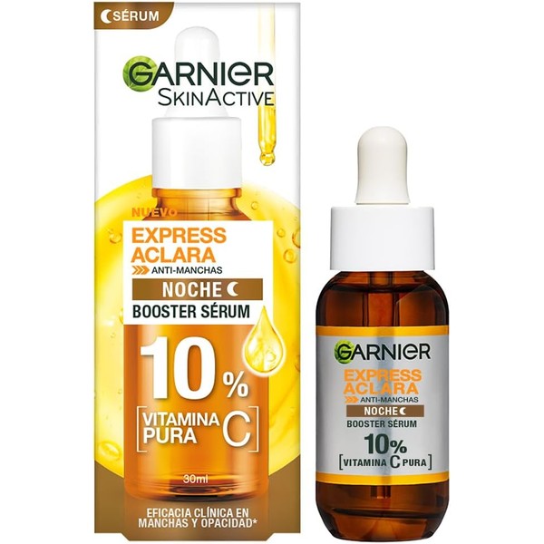 🌙 Garnier Express Aclara Sérum de Noche Antimanchas con 10%