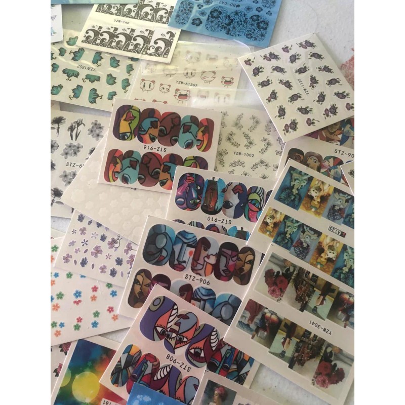 Tatto Uñas 100 Piezas Diferentes Modelos
