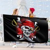 Pirate Flag 90 x 150 cm with Eyelets - Large