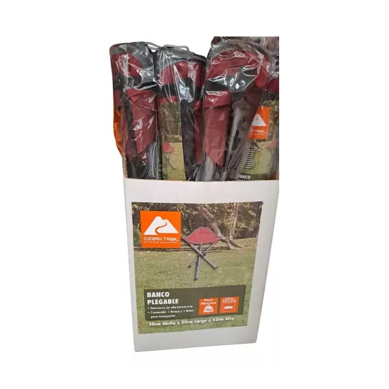 Ozark Trail 2 Banco Plegable Ozark Trail Portátil Camping