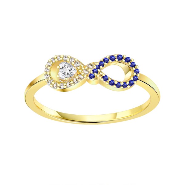 CCmfgjew Heart Diamond Ring for Women 14K Gold Plated Ring