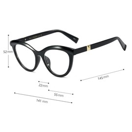 mincl progressive multifocal glasses transition sunglasses photochromic reading glasses ladies far and near dual use (blue leopard, +1.75)