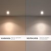 linovum ISASO Recessed Spotlight LED Flat IP65 Brushed Aluminium for