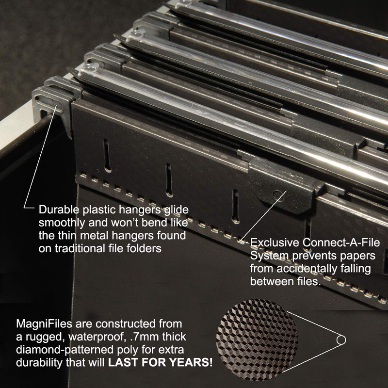 Ultimate Office MagniFile Extra-Capacity Hanging File Folders, 2" Box-Bottom, Letter