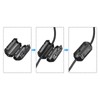 sourcing map Clip-on Ferrite Ring Core Anti-interference Noise for 3mm/