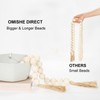 OMISHE 76" Long Large Wood Bead Garland with 1.6" Diameter