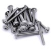 M3 (3mm x 25mm) Flanged Hex Socket Button Machine Screw