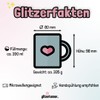 glitzertassen.de® | Vollzeit Prinzessin | Tasse mit Glitzer | Geschenkidee