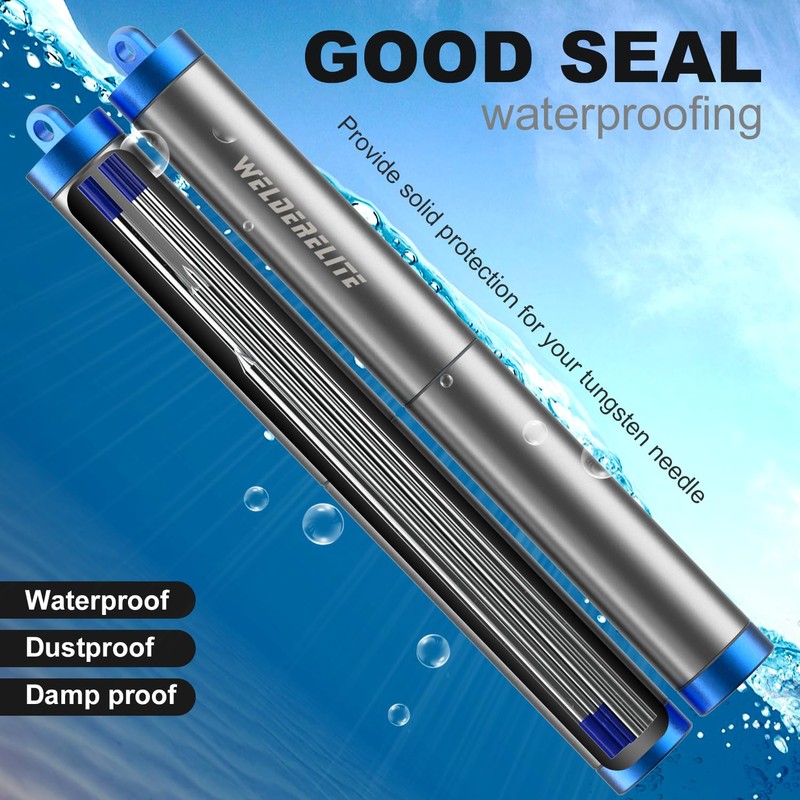 WelderElite Blue TIG Tungsten Holder-Handy Protective Storage Tube for WL20
