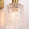 huong son 2 Light Brushed Gold Bathroom Vanity Light Over