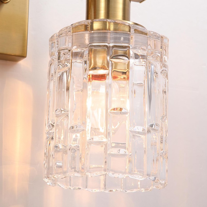 huong son 2 Light Brushed Gold Bathroom Vanity Light Over