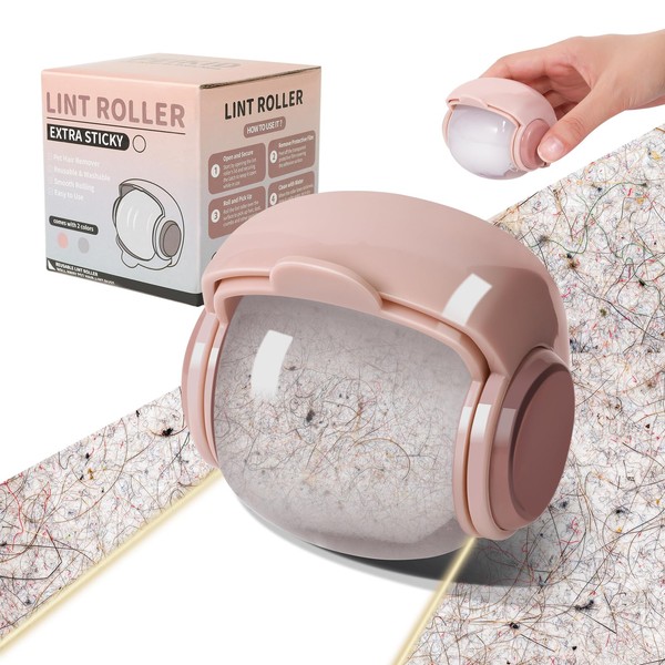 PEIKID Lint Roller, Reusable, Mini Lint Roller Ball for On