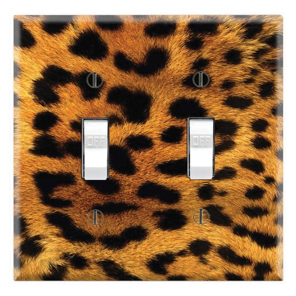 Graphics Wallplates - Cheetah Skin - Dual Toggle Wall Plate Cover