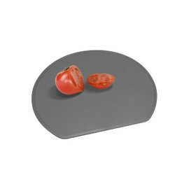 CBJAPAN Half Moon Cutting Board, Half Moon Shape, 12.6 x 11.0 inches (32 x 28 cm), Dark Gray, Antibacterial Specifications, Made in Japan, Dishwasher Safe, Hot Water Disinfection, Can Be Used Without Wasting Space (Antibacterial) atomico