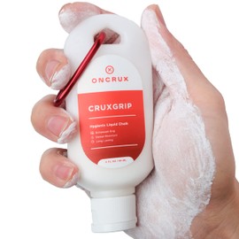 ONCRUX Liquid Gym Chalk - Liquid Hand Chalk for Weightlifting - Mess Free Lifting Chalk Liquid - Long Lasting Liquid Grip Chalk for Climbing - Liquid Chalk Gym Chalk for Gymnastics, Crossfit 2 fl oz