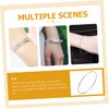 KICHOUSE Bangle Bracelet Set 6pcs Silver Bangles for Women Girls