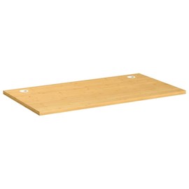 vidaXL Robust Bamboo Desk Top - Durable, Easy-to-Clean Replacement Table Top with Curved Design and Unique Grain Variations - Dimensions: 43.3"x23.6"x1"