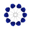 Sanrich Rose Boutonnières Men's Lapel Pins Satin Flower 10 Pack