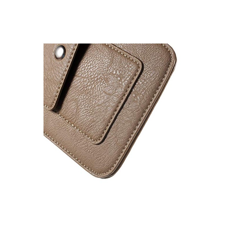 DFV mobile - Belt Case Cover Premium Synthetic Leather Vertical