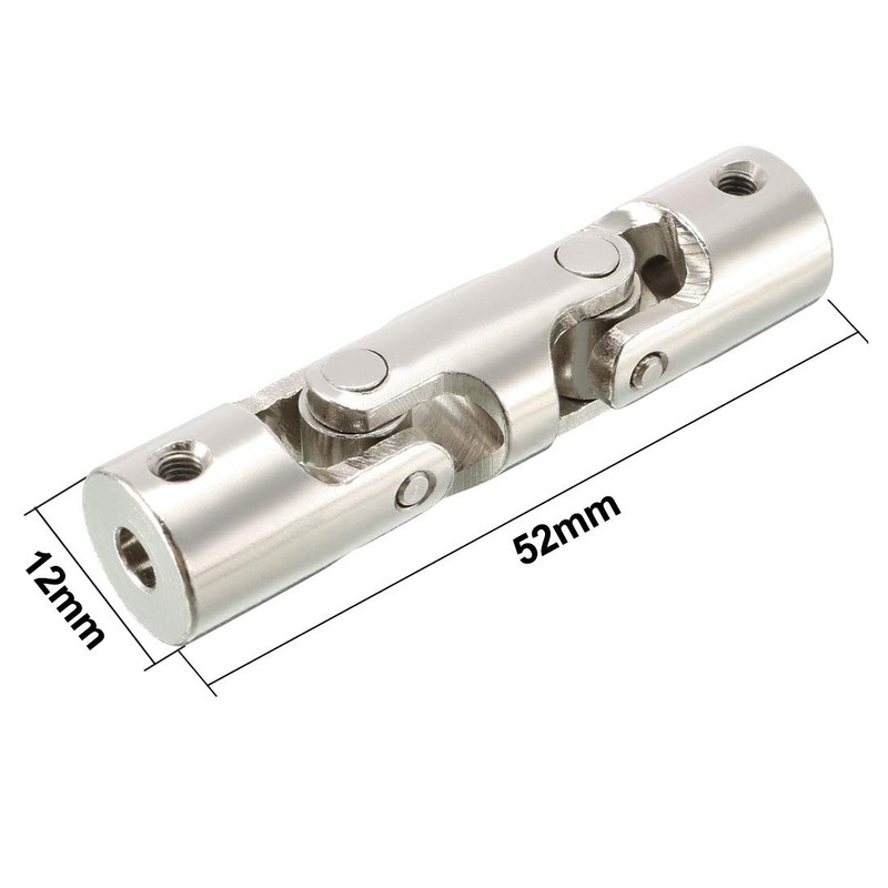 sourcing map 4mm to 4mm Inner Dia 2 Section Rotatable
