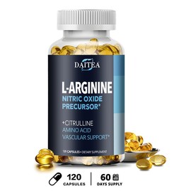 Daitea L-Arginne health Supplement，Supports energy, endurance, vitality，Supports muscle health:_120pcs_Standard