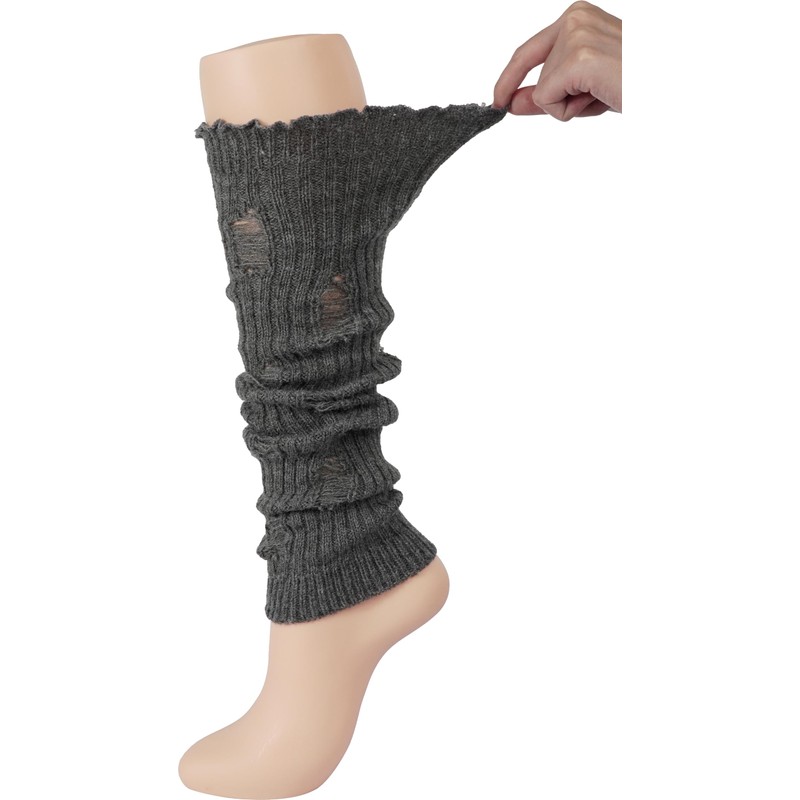 BomKinta Leg Warmers with Holes Women - Warm Ruffle Leg