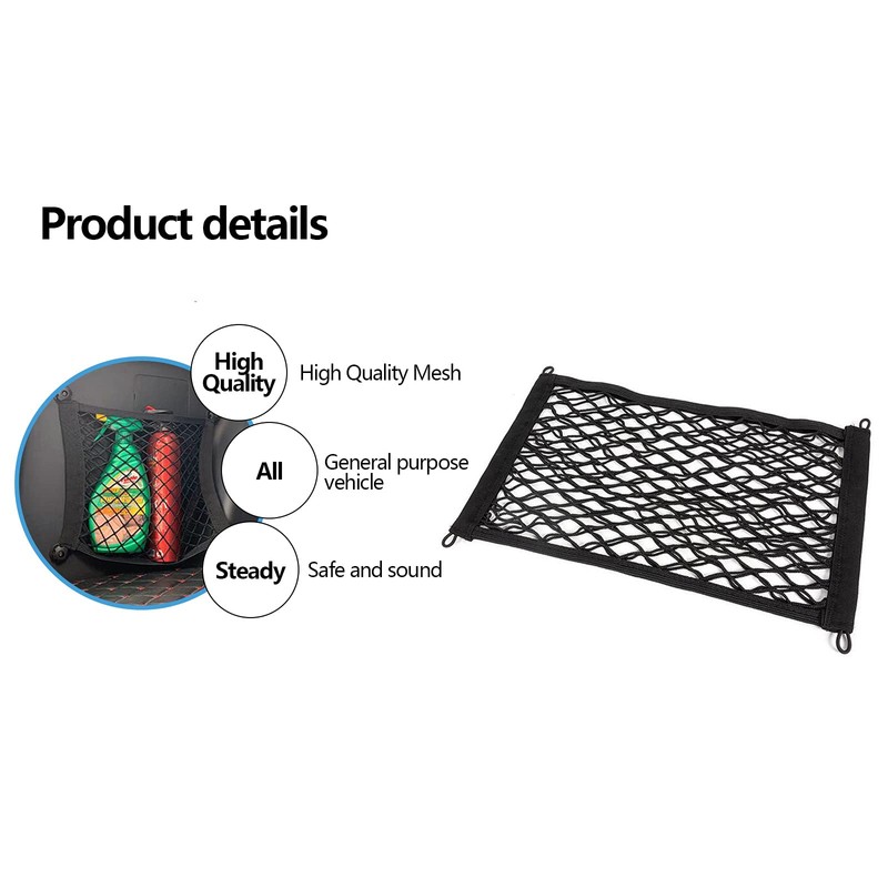 FixSac Storage Net for Cargo Vans, Motorhomes, Mobile Homes, Caravans,