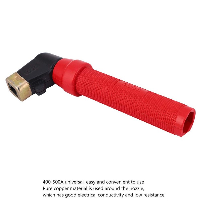 Zwinner Portaelectrodos de soldadura 400A, cobre puro, rojo