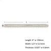 6 in Machinist Ruler Scale 5R 10ths 1/100 1/32 1/64