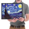 Wieco Art Framed Art Canvas Prints of Starry Night by