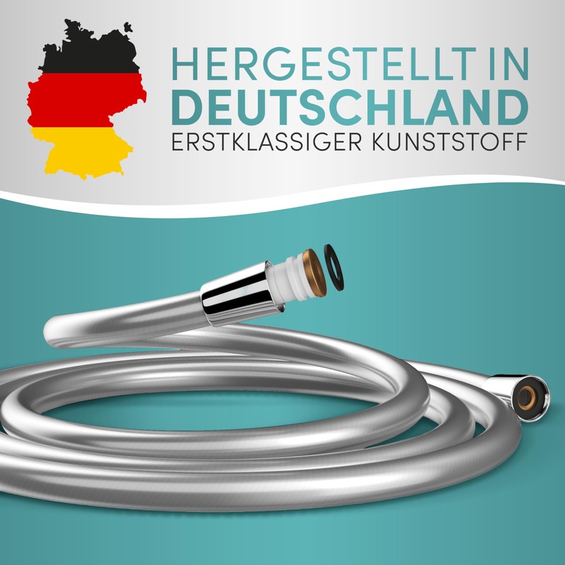 Engelbach® Shower Hose 1.25 m with Double Twist Protection, Plastic