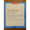 MyMathLab Access Card for School (1-year Access), 1/e