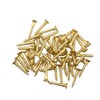 Pre-Drilling Screw MEETOOT 25pcs Brass Slotted Countersunk Head Screws Flat